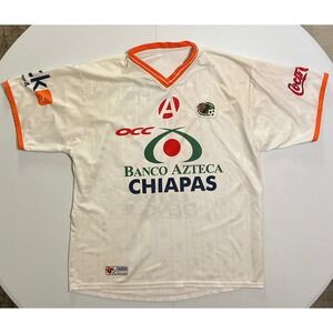 VTG Jaguares‎ de Chiapas Keuka Soccer Jersey White Orange Mens Size XL #20